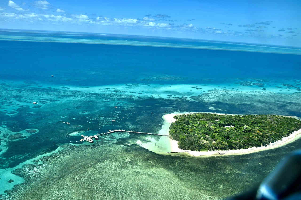 the Great Barrier Reef, off the coast of Cairns