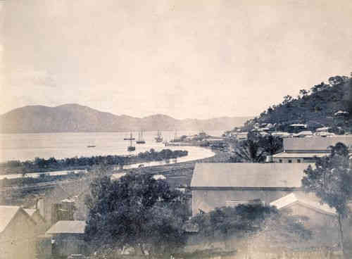 view of ships on the Endeavour River, Cooktown, 1890
